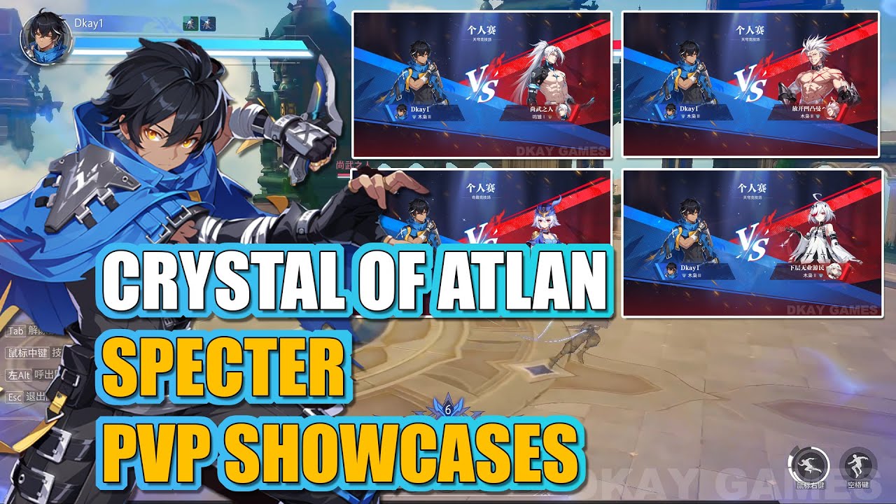 MORE PVP SHOWCASES!! Specter VS some Classes - Crystal of Atlan PVP Showcases