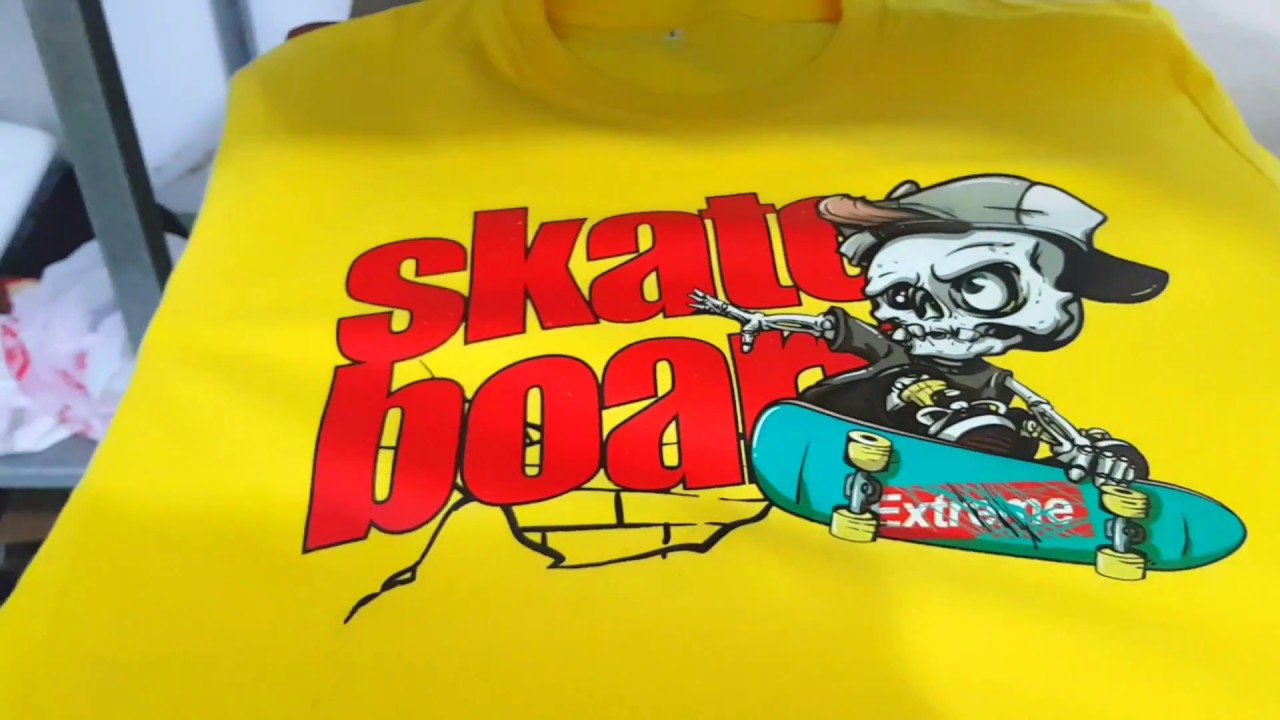 Sample Kaos sebelum membeli Trans White Printer