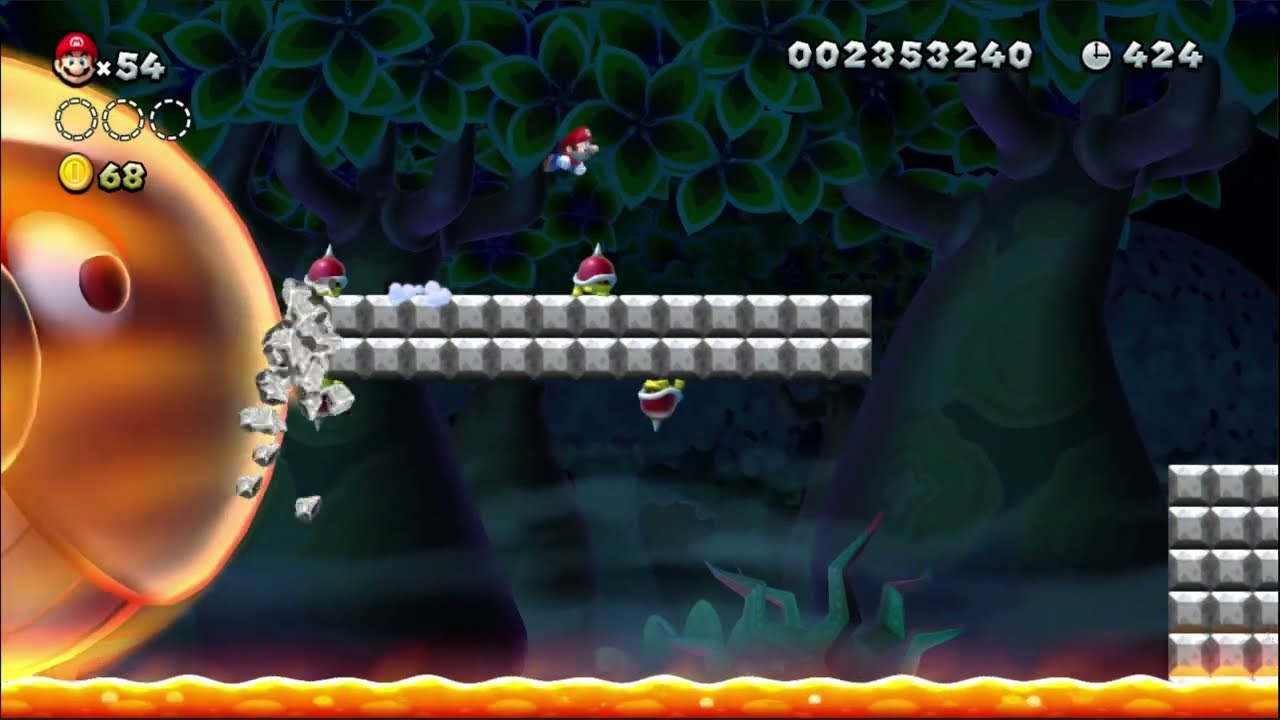 Mario ran for his life but failed.
