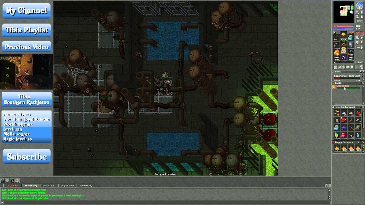 Let's Play Tibia: Western Rathleton Underground (ENG)