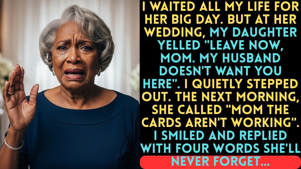 My daughter kicked me out of her wedding - the next morning she asked for my money...