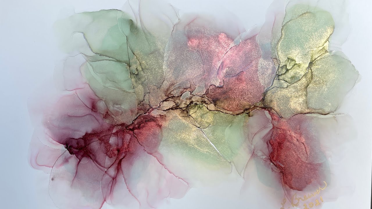 [112] Abstract Alcohol Ink Painting on Yupo
