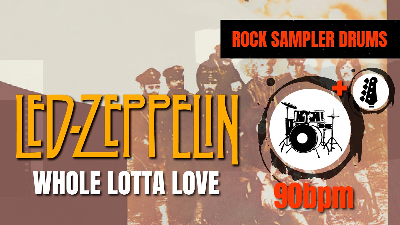 Led Zeppelin - Whole Lotta Love (DRUM TRACK) 🥁 + BASS