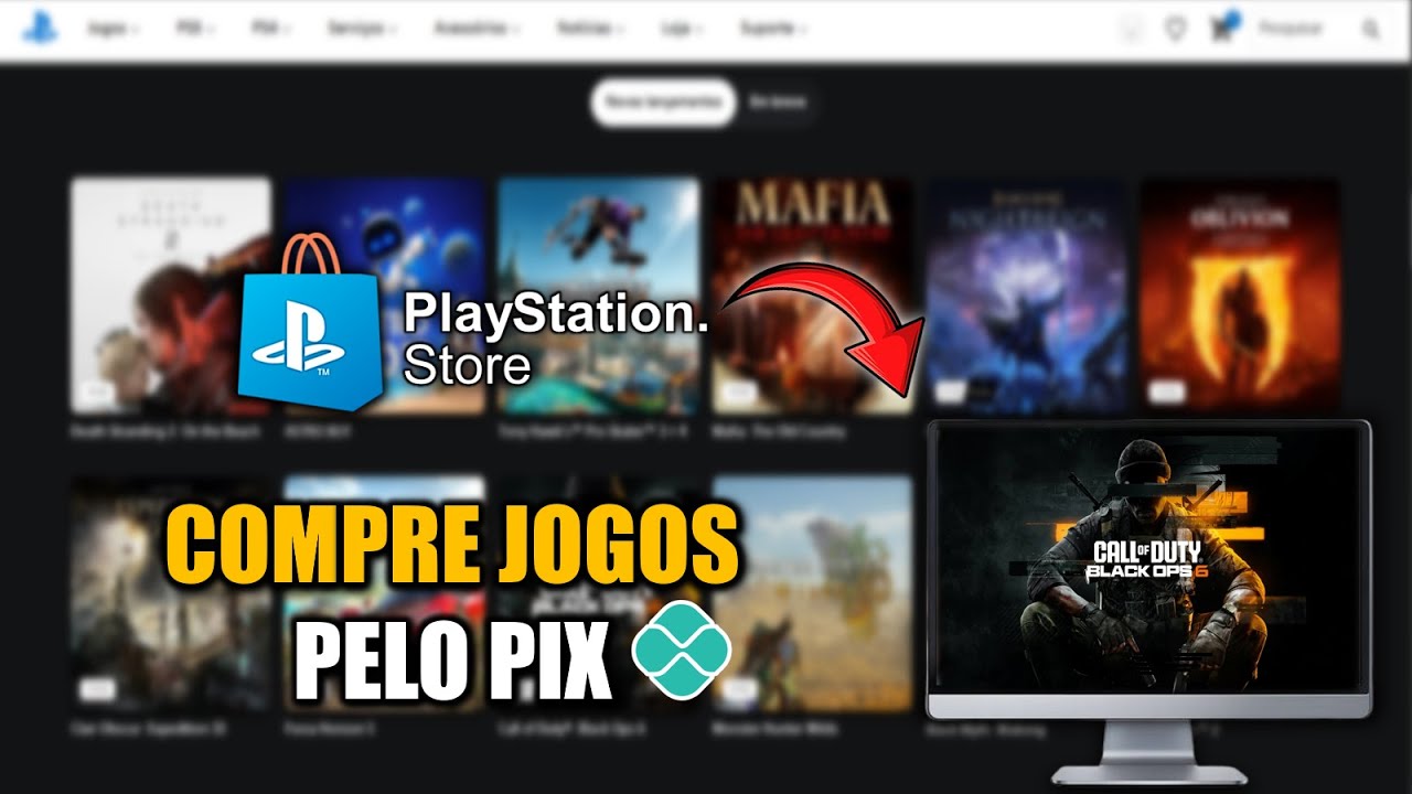 COMO COMPRAR QUALQUER JOGO NO PLAYSTATION VIA PIX - PS4 e PS5