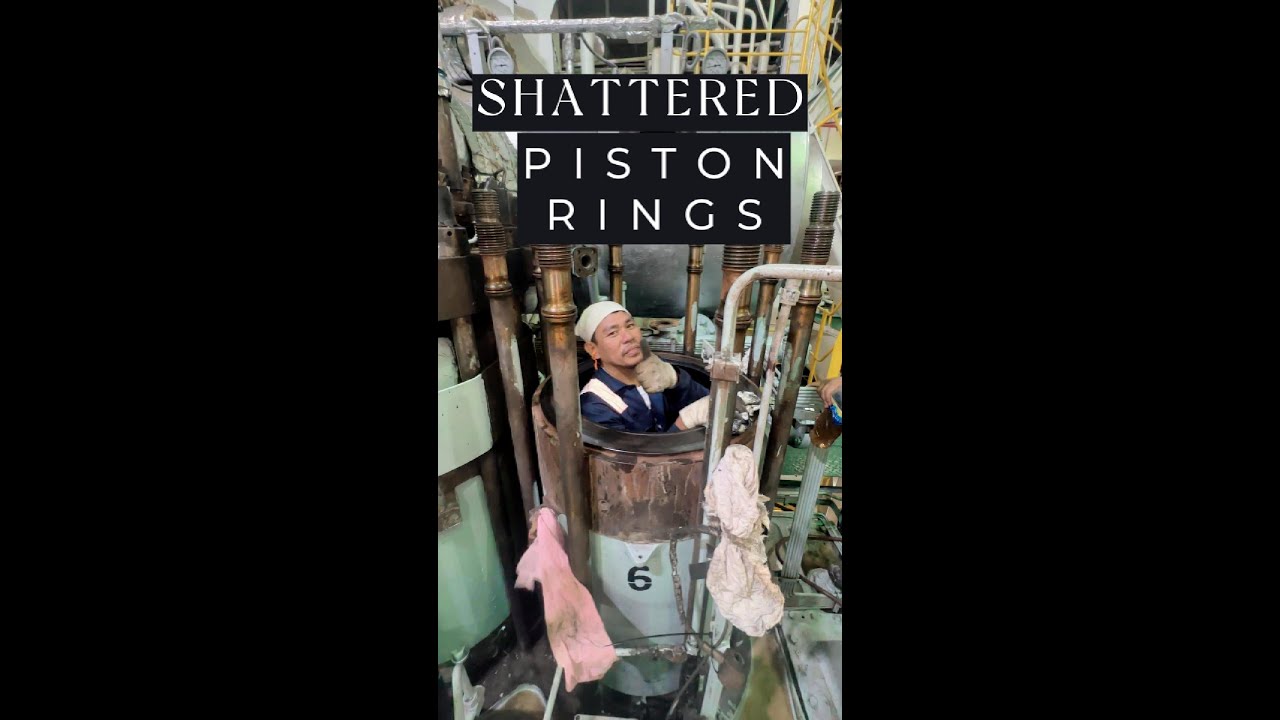 Broken Piston Rings (Overhauling of Main Engine Piston)