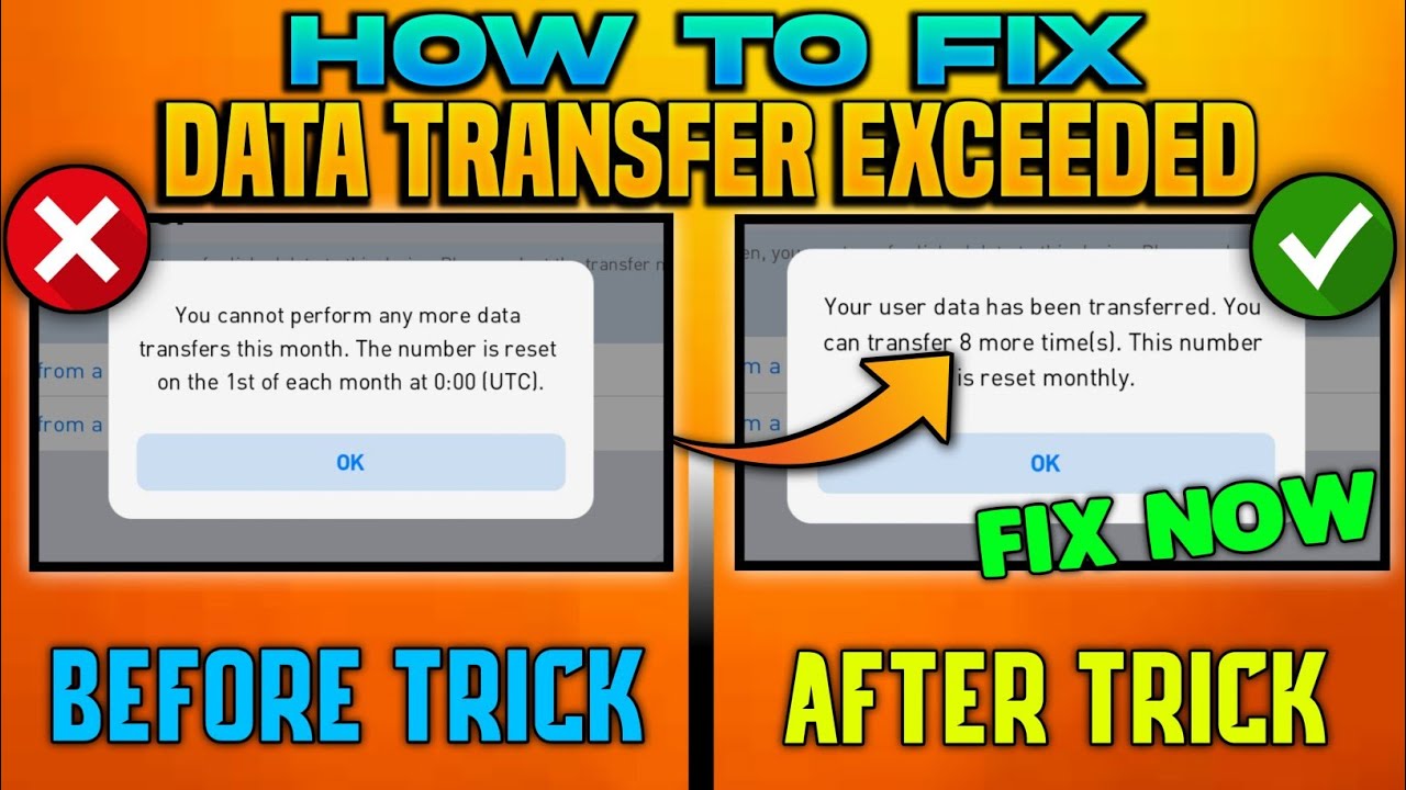 How To Fix Data Transfer Exceed Problem In Pes 2021 | Fix Data Transfer Over Pes21
