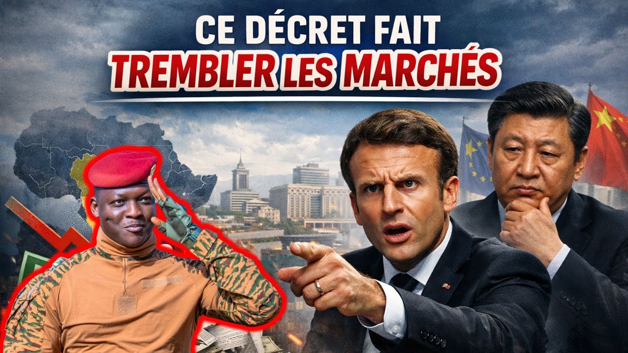 Ibrahim Traoré et le décret interdit : 2 phrases, 3,2 % de chute, panique à Londres