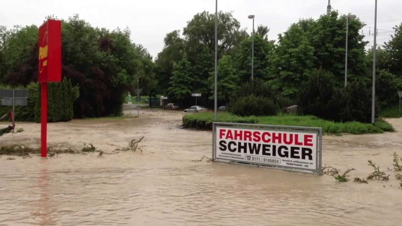 Hochwasser Freilassing 02.06.2013 Bahnhofsunterführung