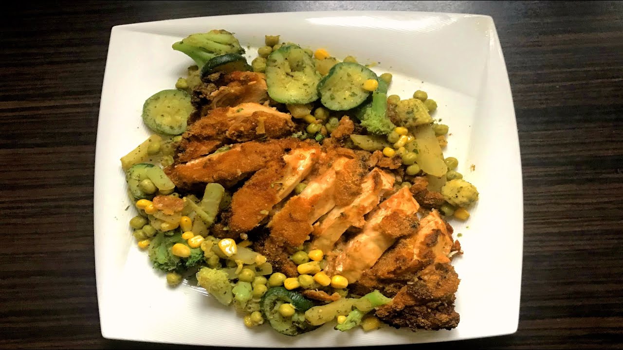 pierś z kurczaka smażona po indyjsku - Indian chicken breast -صدر فراخ مقلي علي الطريقة الهندية