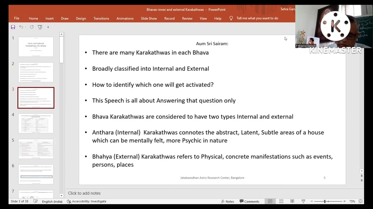 Internal and external Karakathwas of Bhava