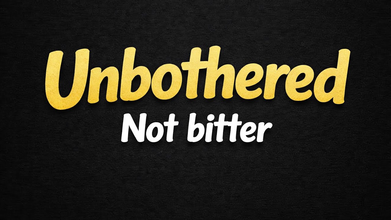 Emotional Distance Doesn't Mean Becoming Bitter