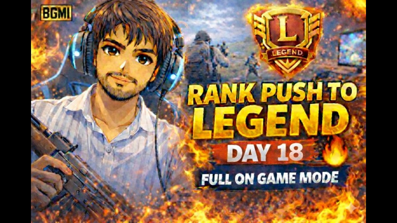 GAMERxALTHAF IS LIVE||DAY 18||BGMI ULTIMATE ROYALE RANK PUSH TO LEGEND||FULL GAME MODE ON.....
