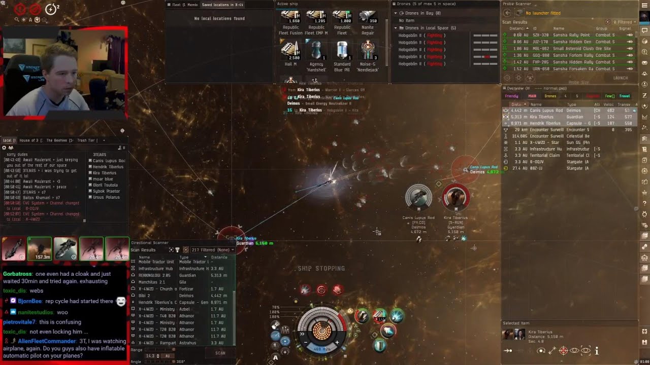 Solo EVE PvP - 100MN Vagabond -- ESS Fight - Solo Guardian?