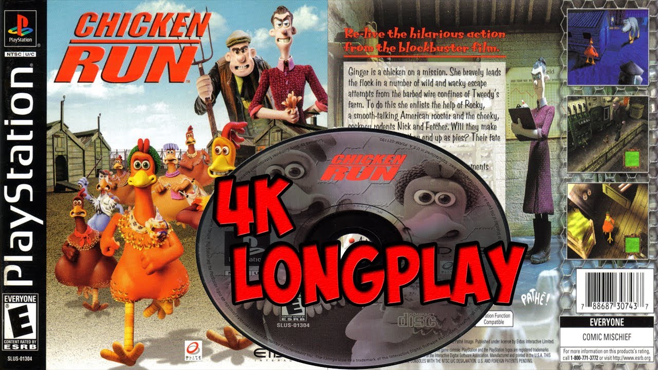 chicken run ps1 4k longplay