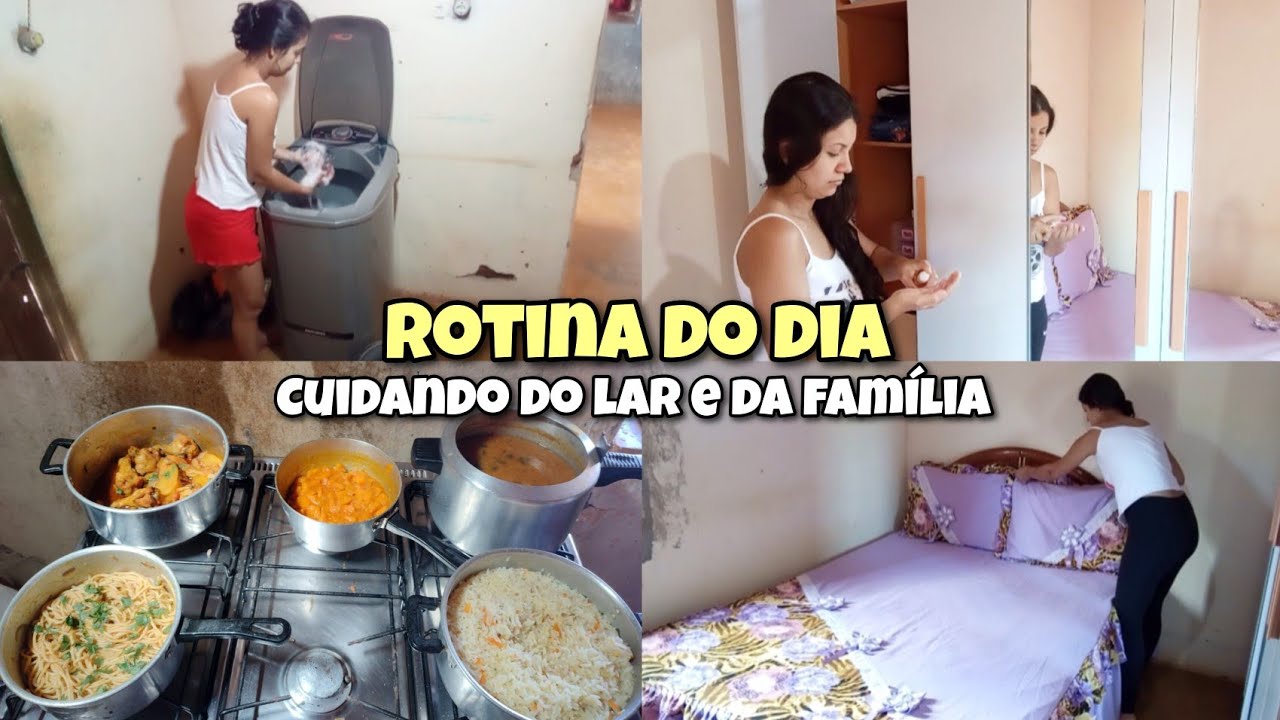 Rotina real de uma jovem dona de casa | Dia produtivo cuidado do lar 🏠