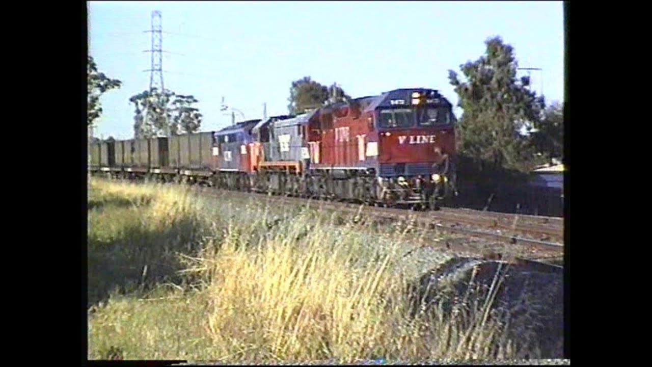 Bendigo Area Rail Action in the 1990's: January to May 1997 including R761 leading 9084 Deni Freight