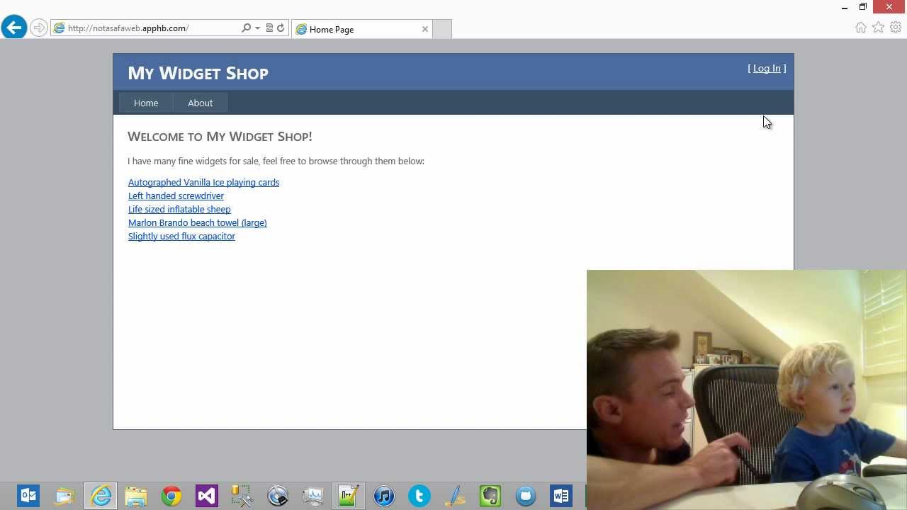 Hacking is child's play - SQL injection with Havij by 3 year old