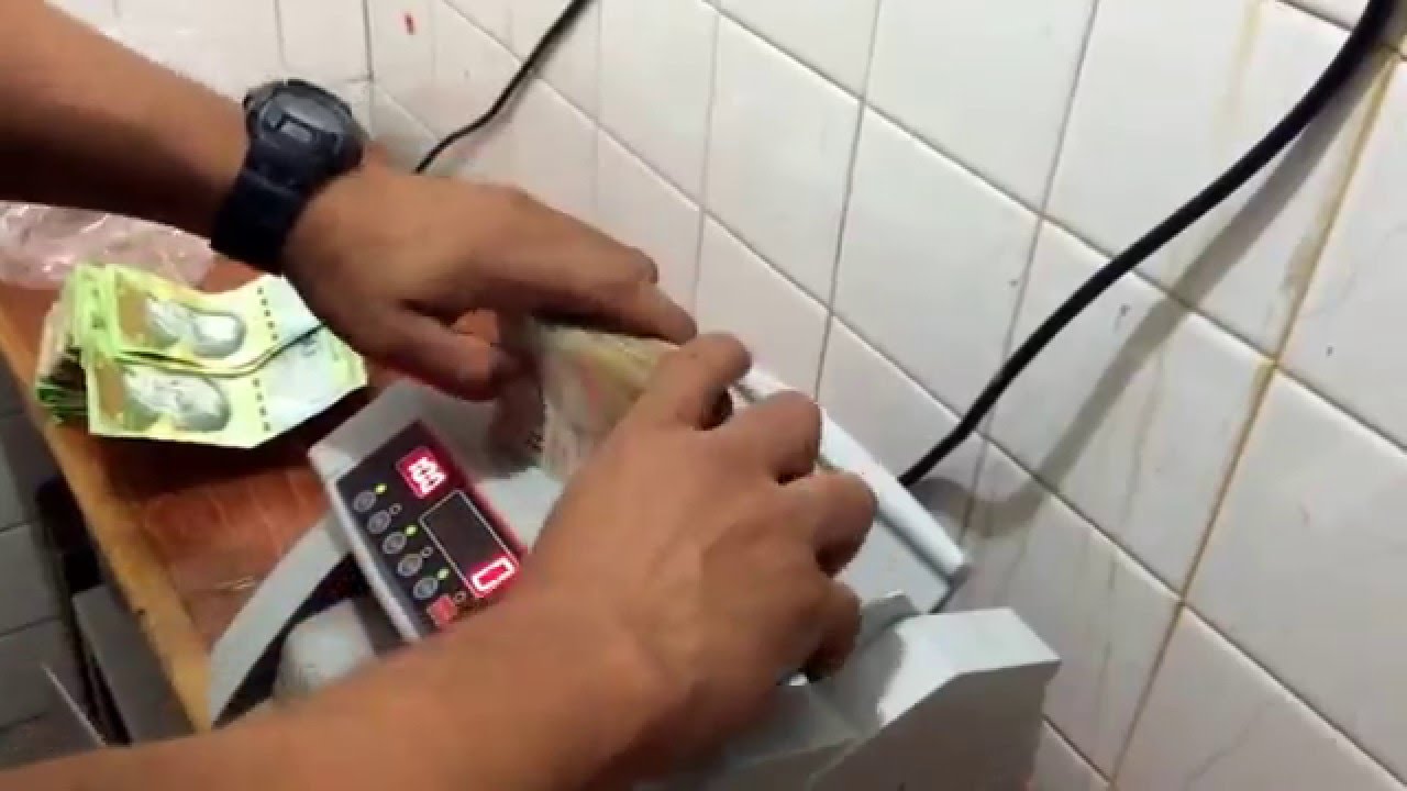 Maquina para contar dinero fácil y detecta billete falso