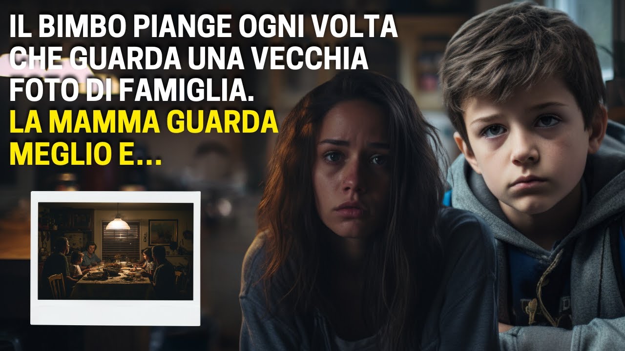 Il Bimbo Piange Ogni Volta Che Guarda Una Vecchia Foto Di Famiglia. La Mamma Guarda Meglio E…