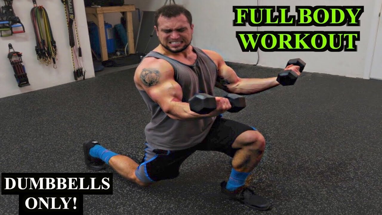 Intense 10 Minute FULL BODY Dumbbell Workout