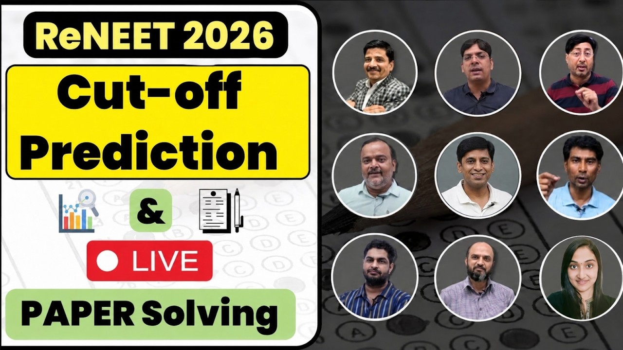 ReNEET 2026 | Live Paper Solving & Expected Cut-Off #reneet2026