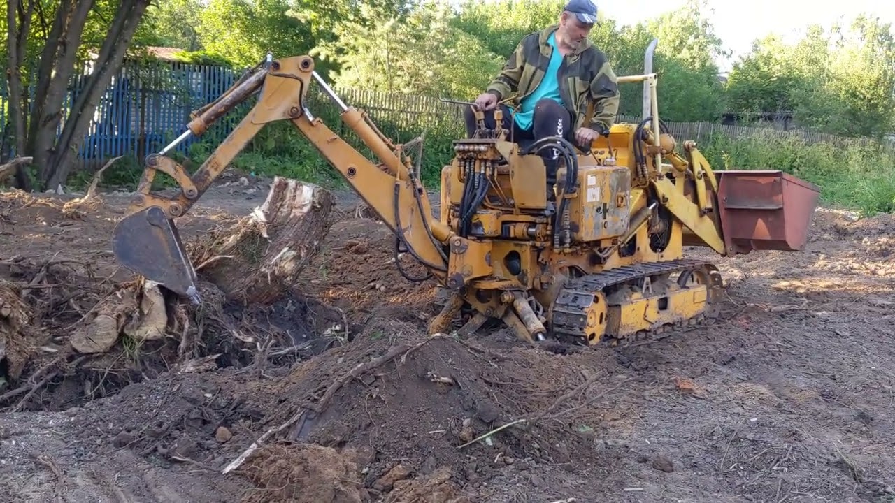 13 июля 2022 г. komatsu D10 S1 корчевание пня 03