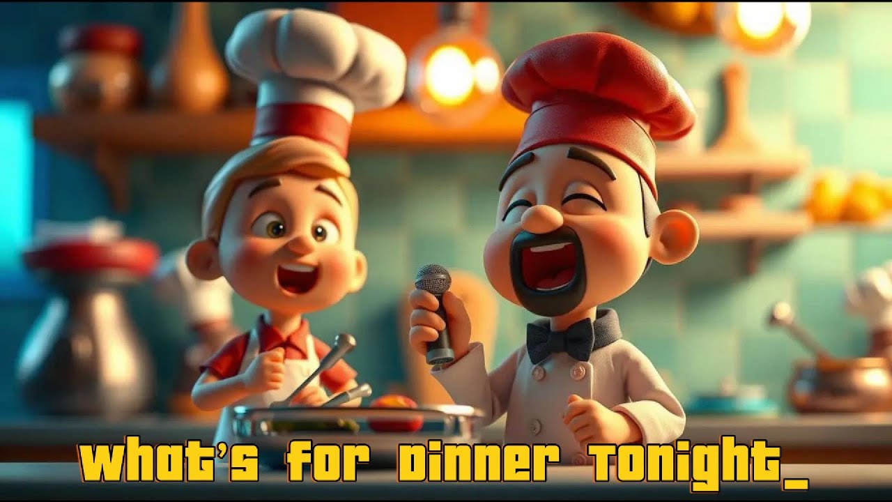 🍽️😄🎶 What&rsquo;s for Dinner Tonight? &ndash; Fun Food & Cooking Song for Kids! | LaguLaguAnakKecil 🌈✨