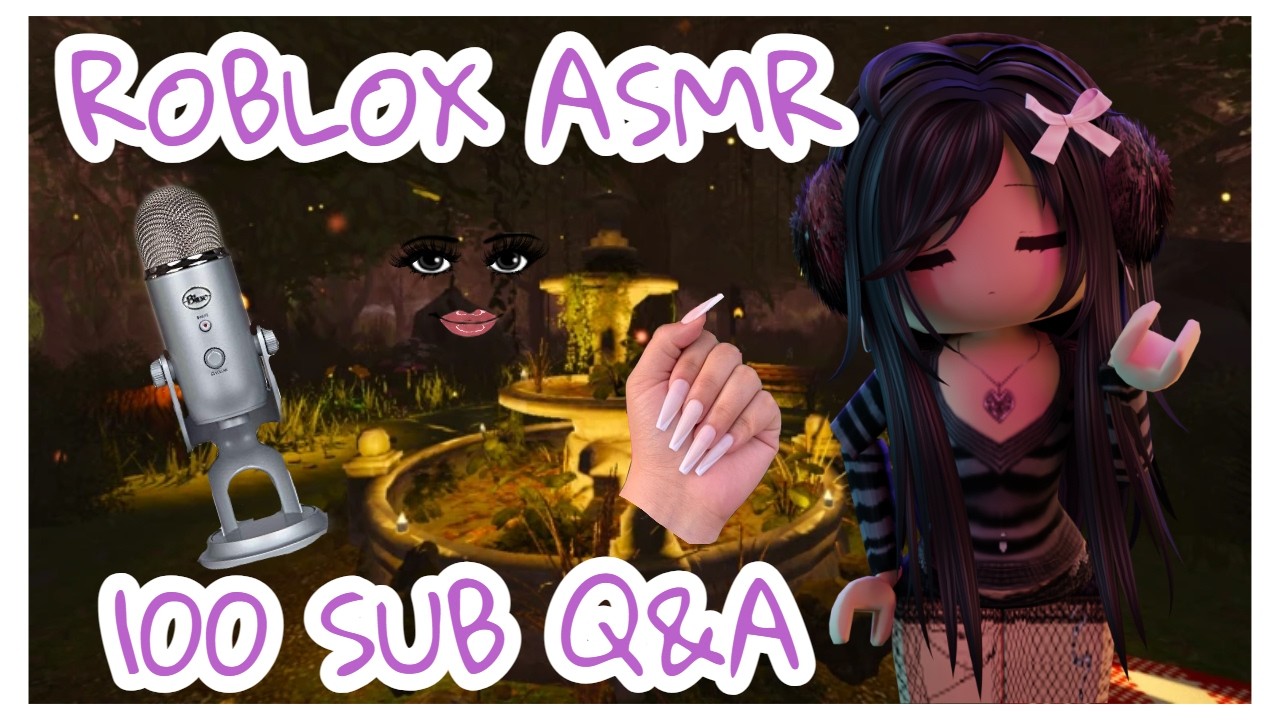 ✨Roblox ASMR | 100 subscribers Q&A?? (tingly whispers!!)