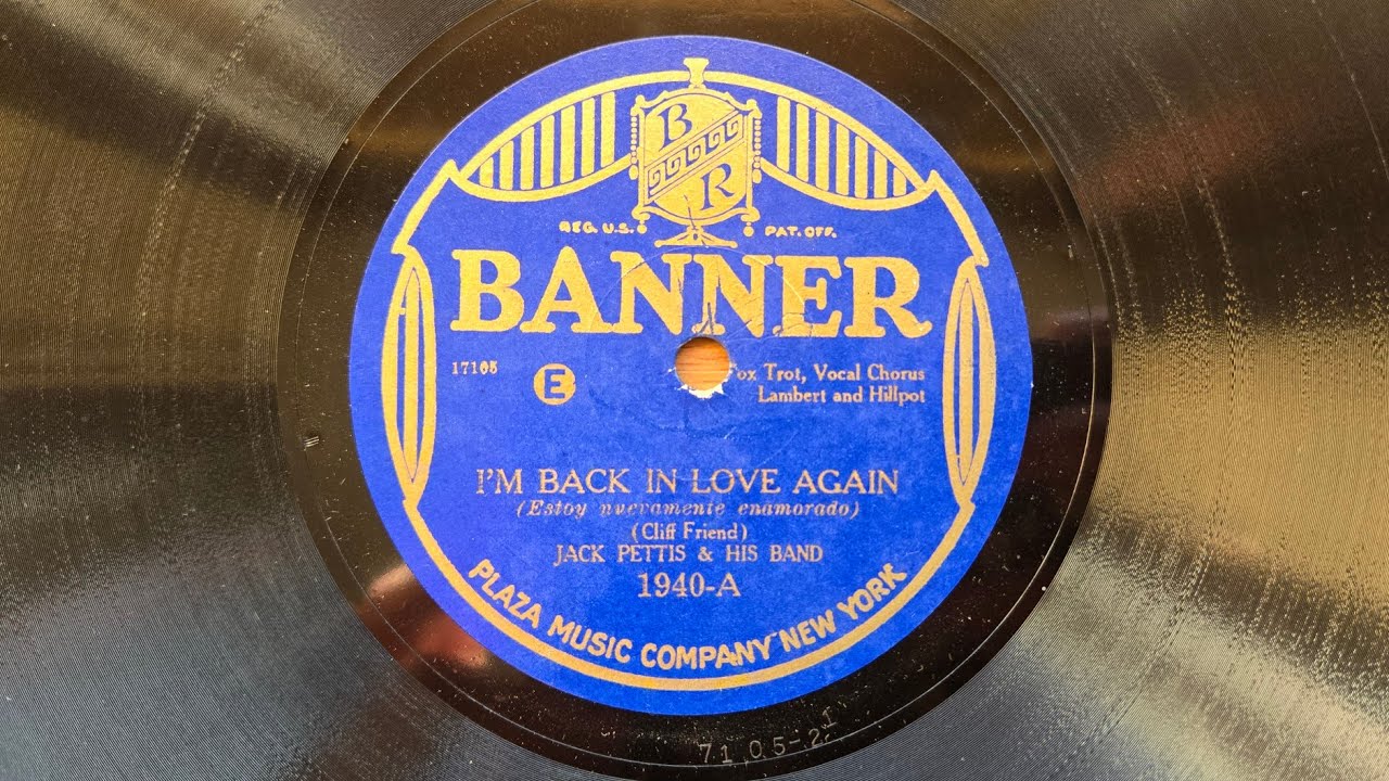 I'm Back In Love Again (1927) - Jack Pettis & His Band - Banner 1940