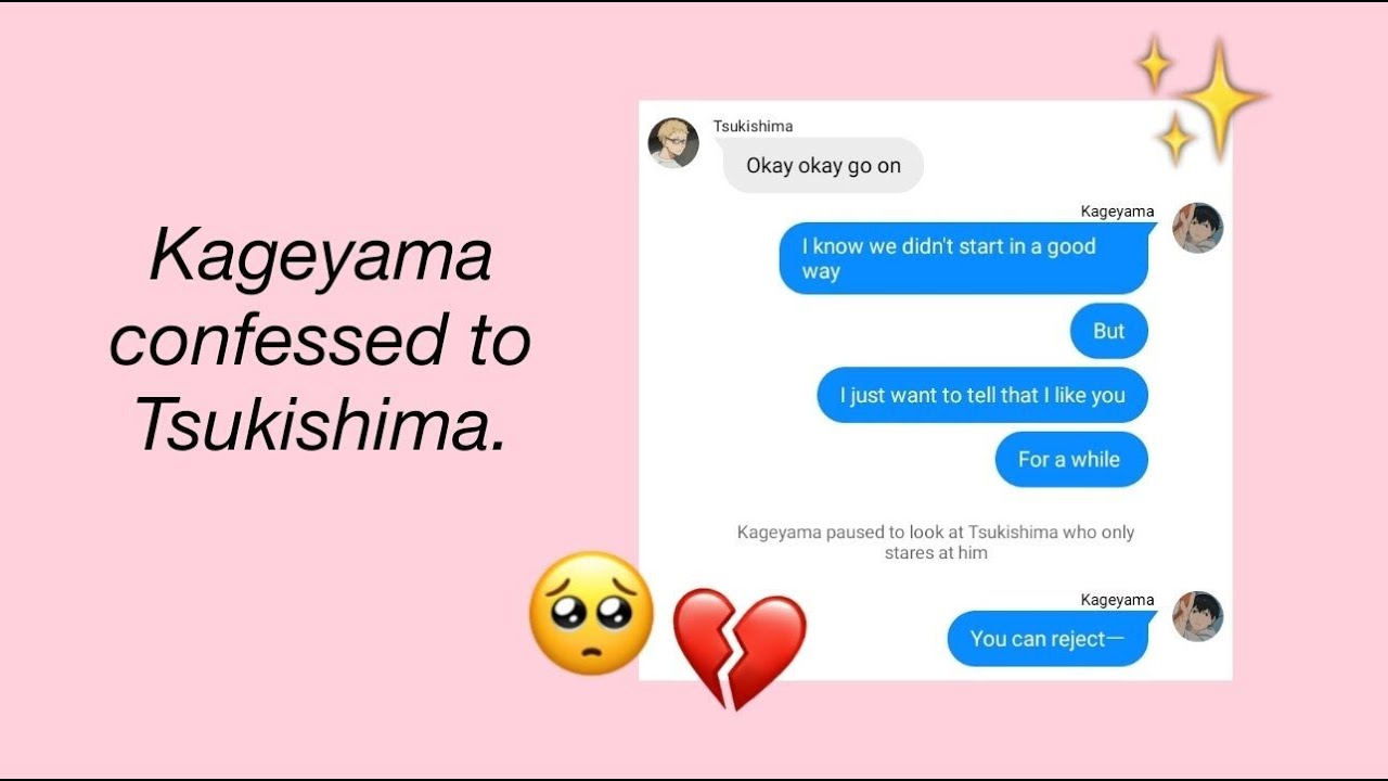 kageyama confessed to tsukishima | tsukikage