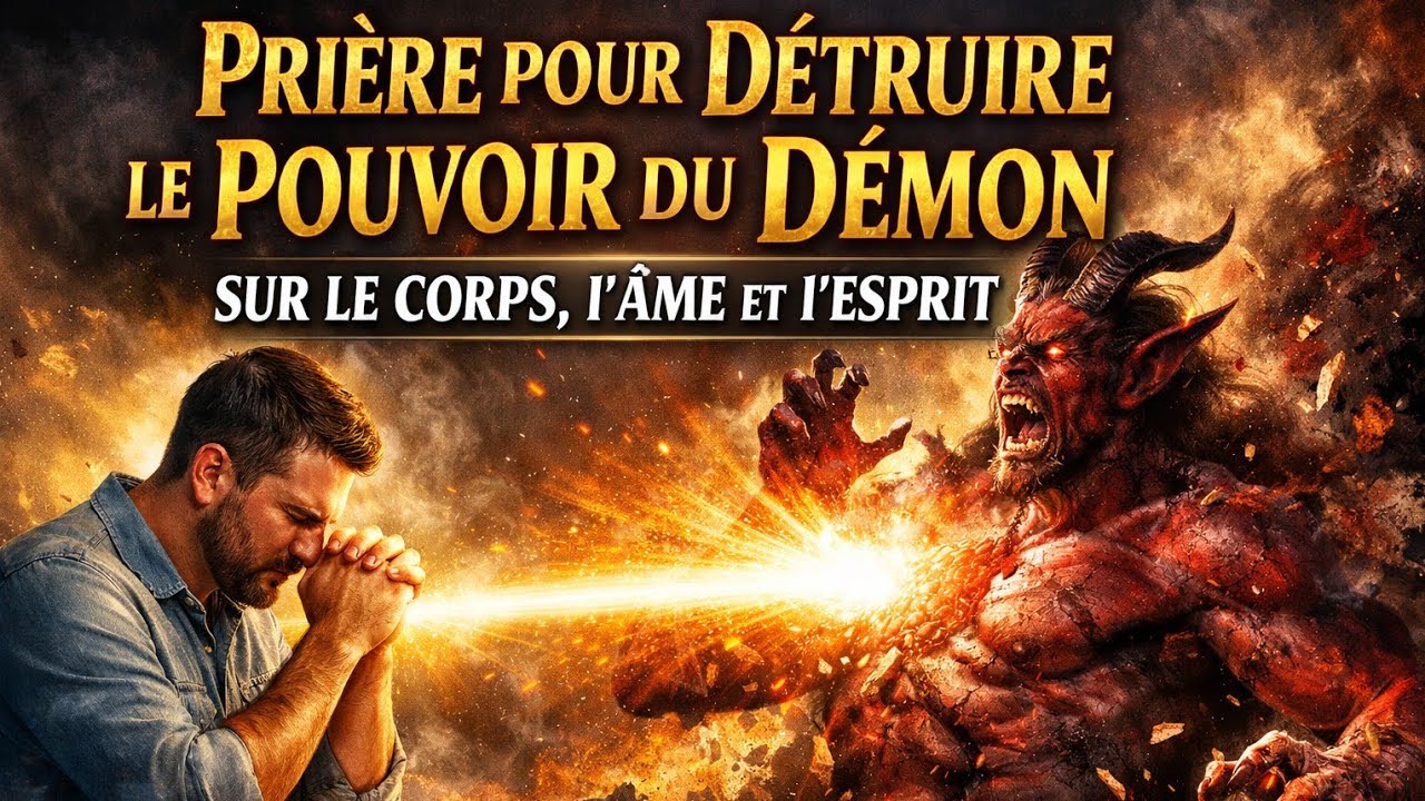 ✨️ PRIÈRE pour DÉTRUIRE le POUVOIR du DÉMON sur le CORPS, l'ÂME et l'ESPRIT ✨️