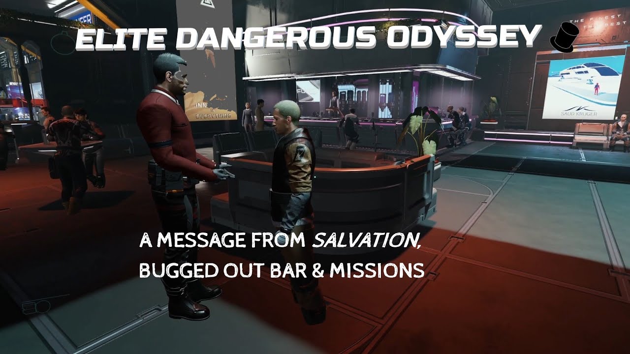 Elite Dangerous: Odyssey, A message from Salvation, Bugged out bar and a couple of missions