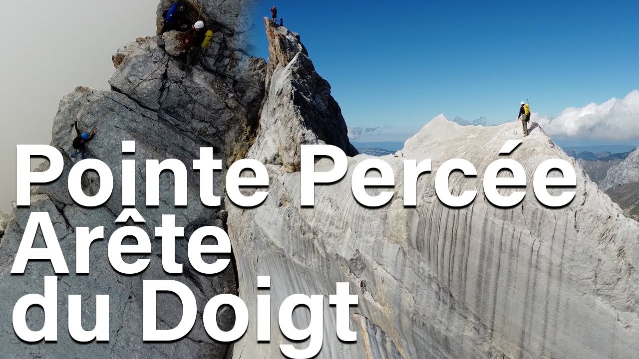 Arête du Doigt Pointe Percée Haute-Savoie Bornes Aravis escalade montagne alpinisme