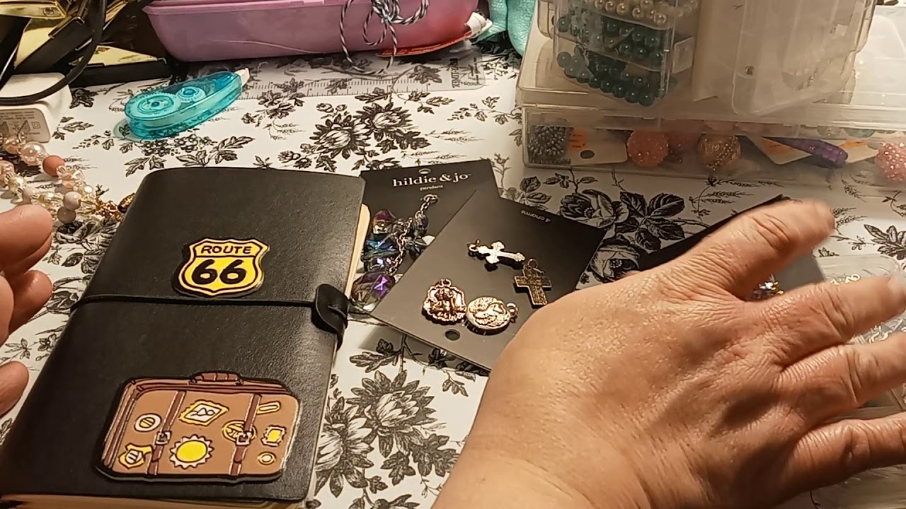 My Purse War Binder / Voyager Traveler's Notebook // Adding Charms & Stickers