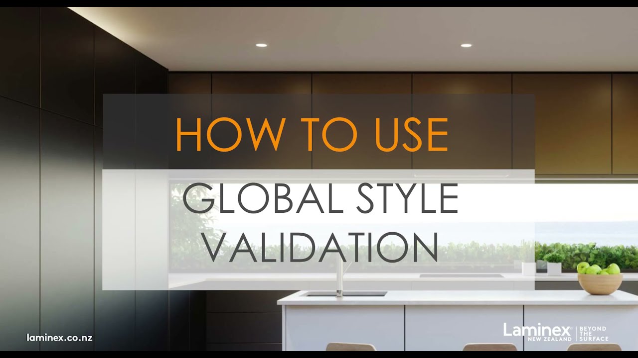How to Use Global Style Validation