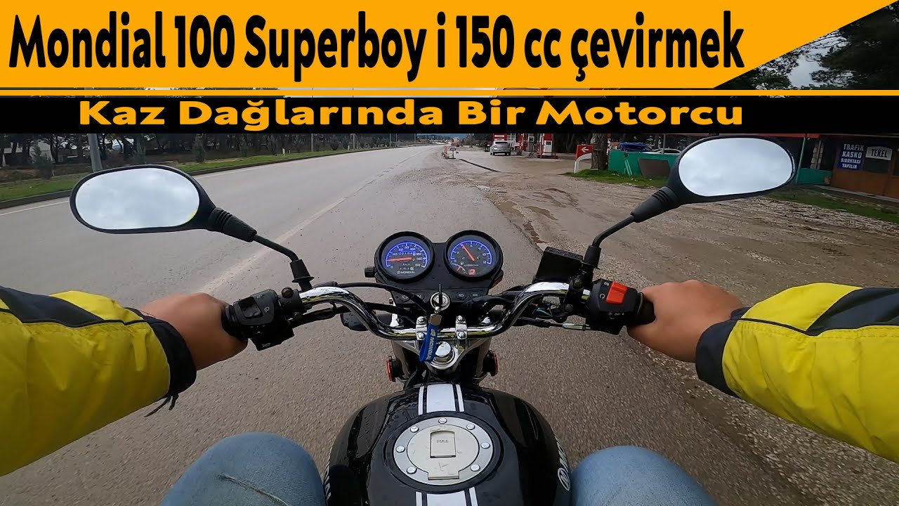 Mondial 100 Superboy i 150 cc çevirmek