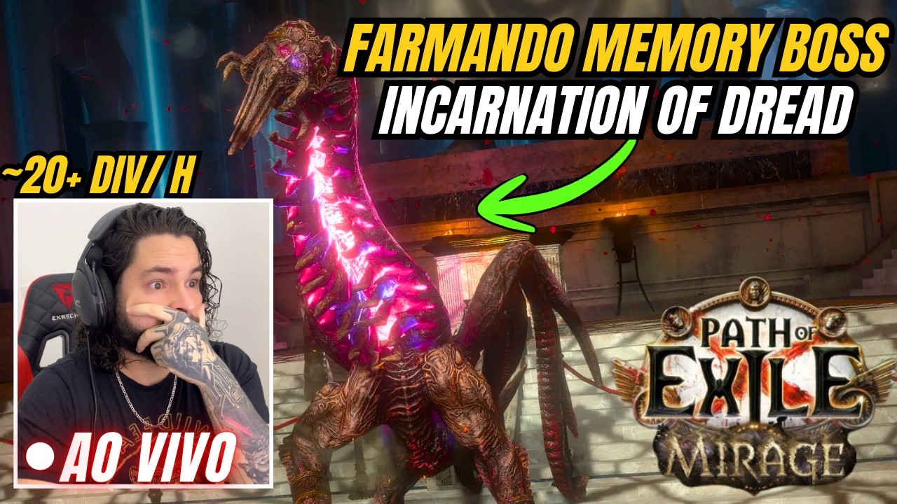 [POE1]🚨TESTANDO FARM: MEMORY OF REVERENCE E BOSS - 20DIV/H!🚨 MIRAGE DIA 11🚨