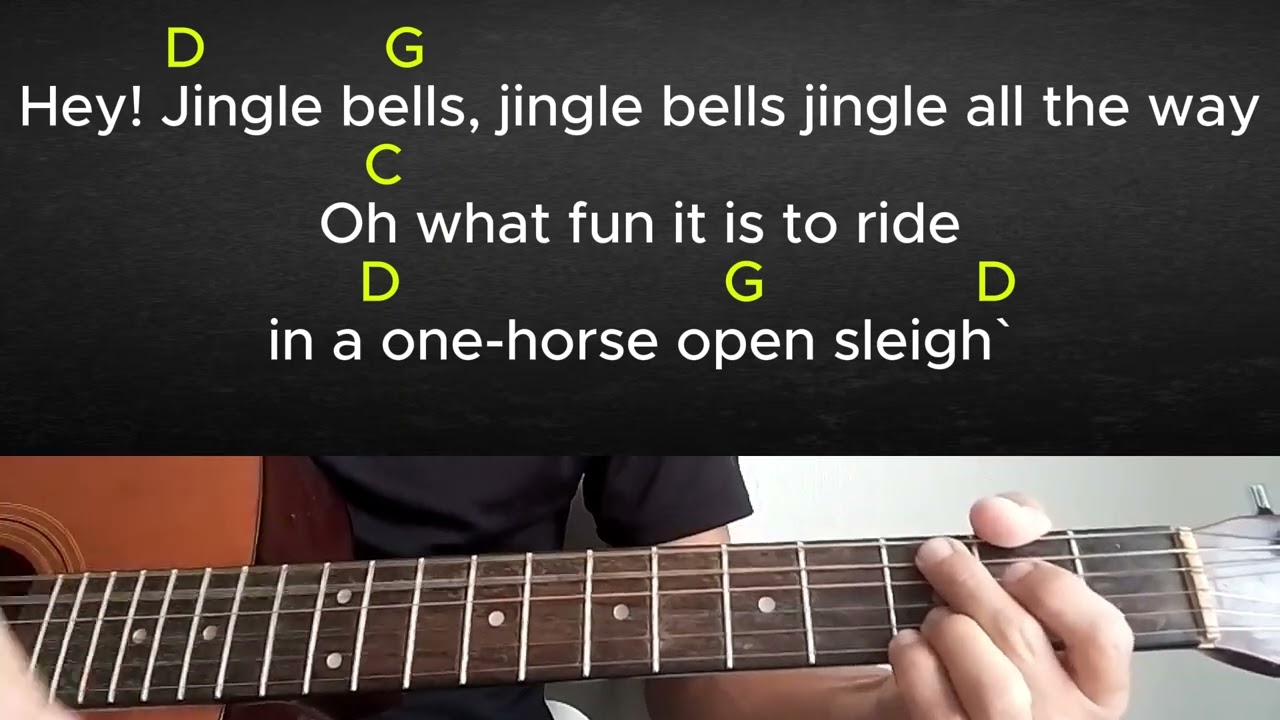 Jingle bells-Guitar Tutorial With Chords and Lyrics