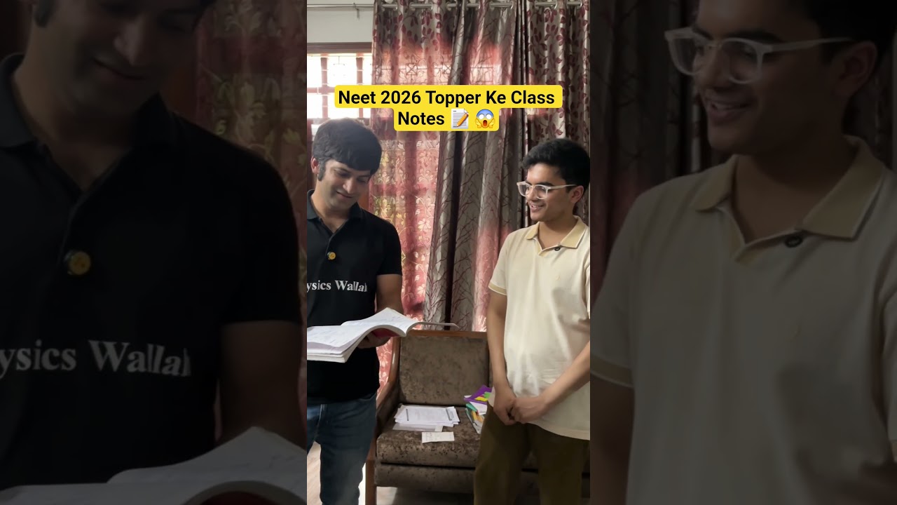 NEET 2026 Topper's Class Notes 📝 😱 #physicswallah #neet #pw_motivation #alakh_sir_motivation