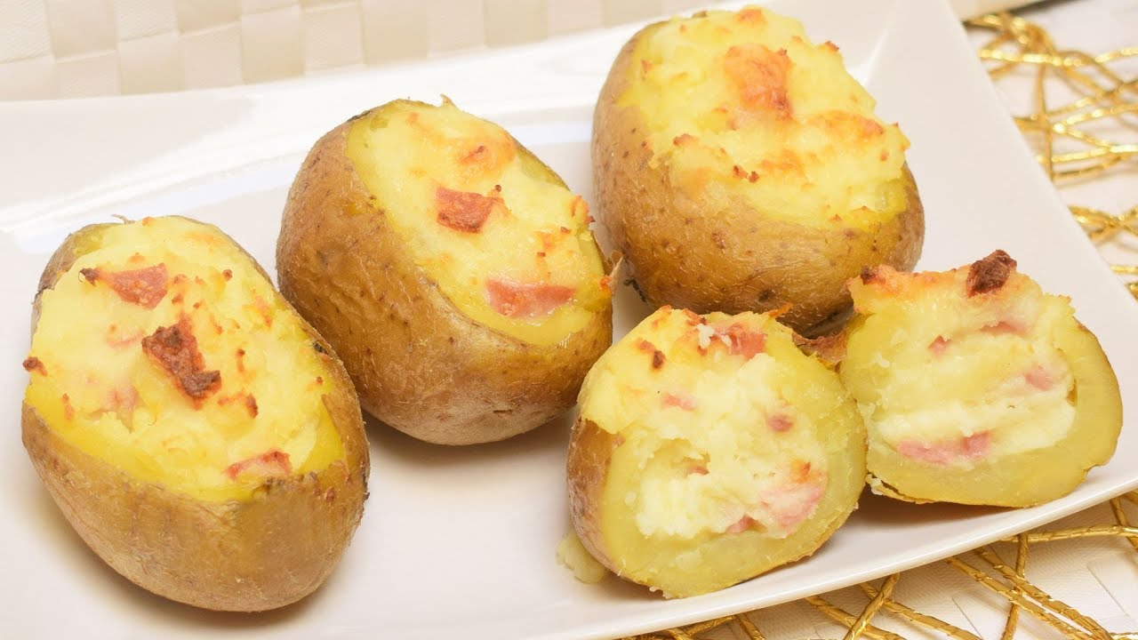 PATATE RIPIENE CREMOSE AL FORNO