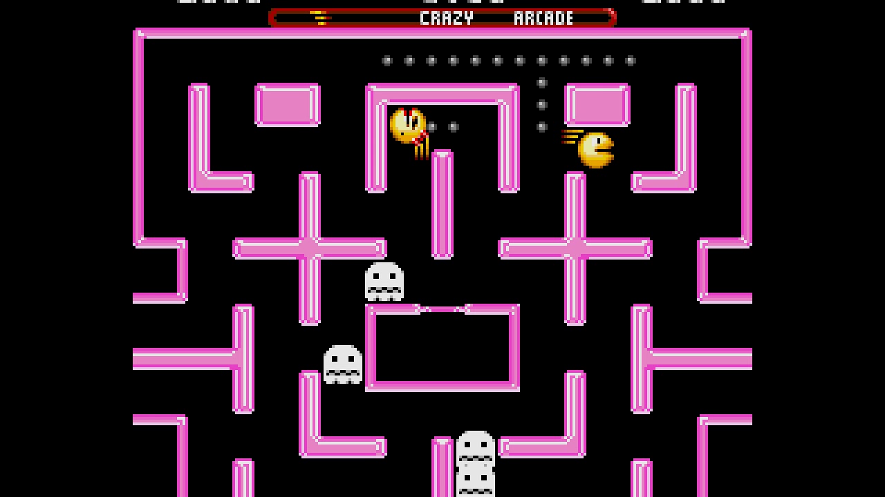 Ms. Pac-Man Sega Genesis Arcade Maze Crazy Difficulty 2 player 60fps