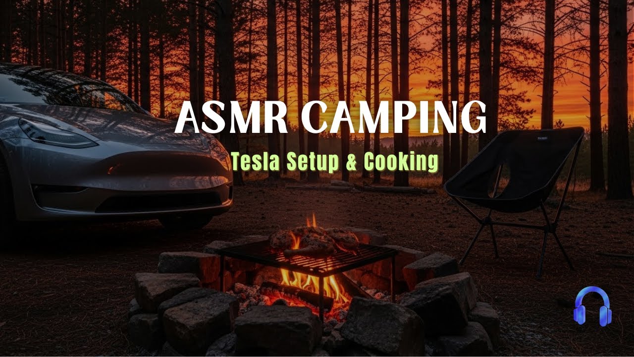 Tesla Model 3 Camping: From Bed Setup to Go-To One Pot Recipe | No talk ASMR Cooking