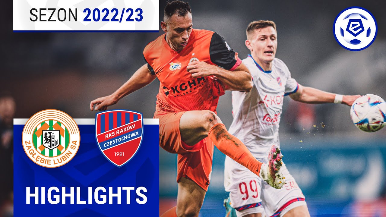 Zagłębie Lubin - Raków Częstochowa 1:2 | SKRÓT | Ekstraklasa 2022/23 | 17. Kolejka