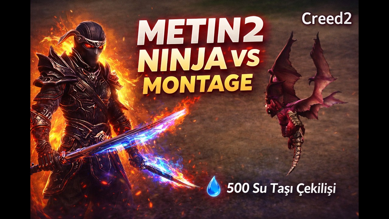 Metin2 Ninja PvP Montage ⚔️ | 500 Su Taşı &Ccedil;ekilişi