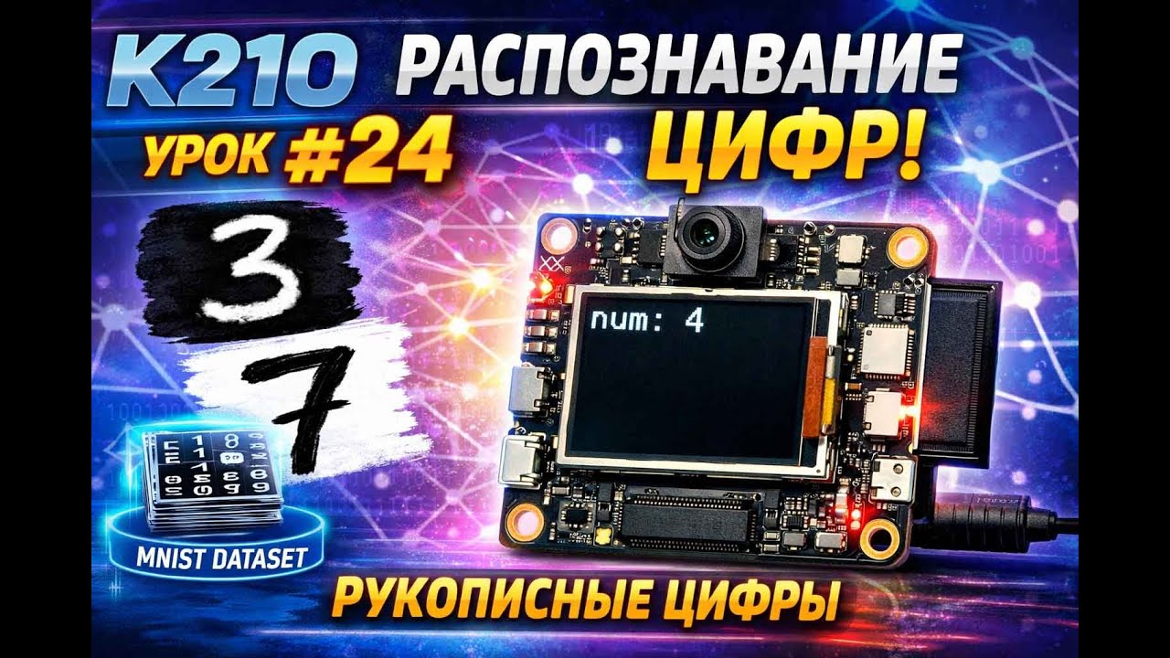 #24 K210 |  Распознавание цифр на K210 (MNIST) #k210 #MNIST#mnist #EmbeddedAI #EdgeAI