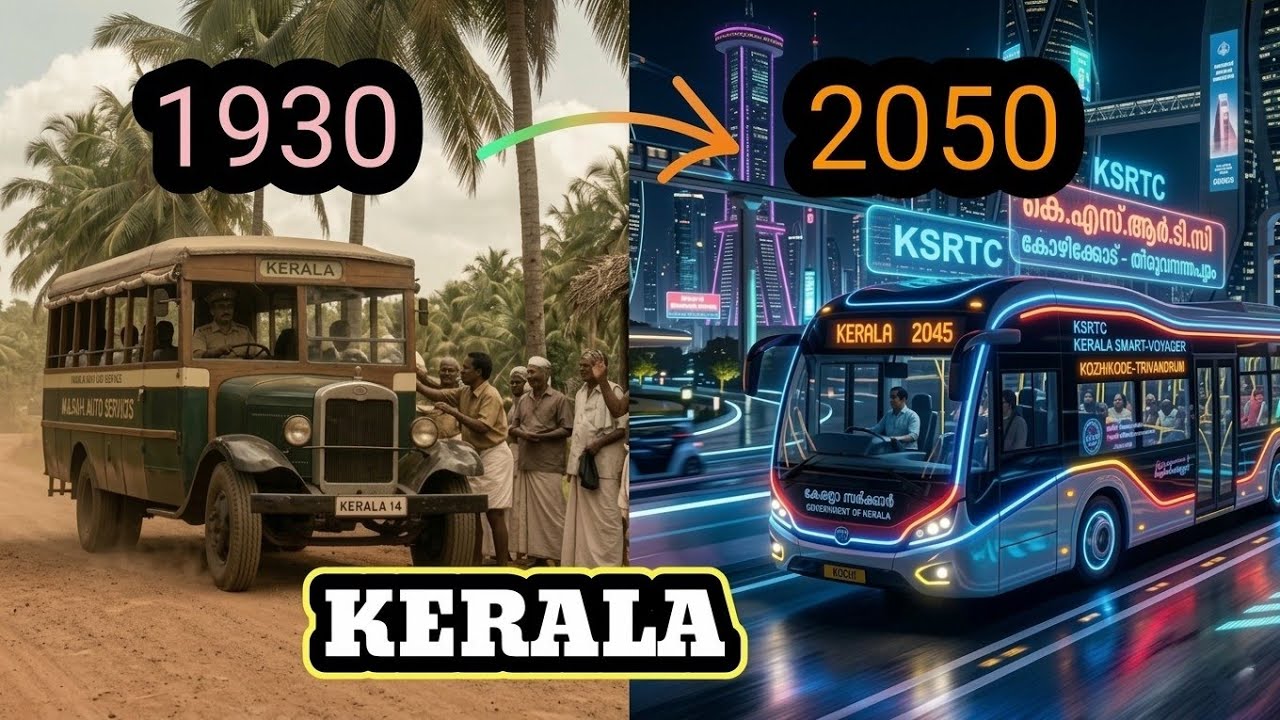 Evolution of Kerala bus  | 1930 - 2050 | 