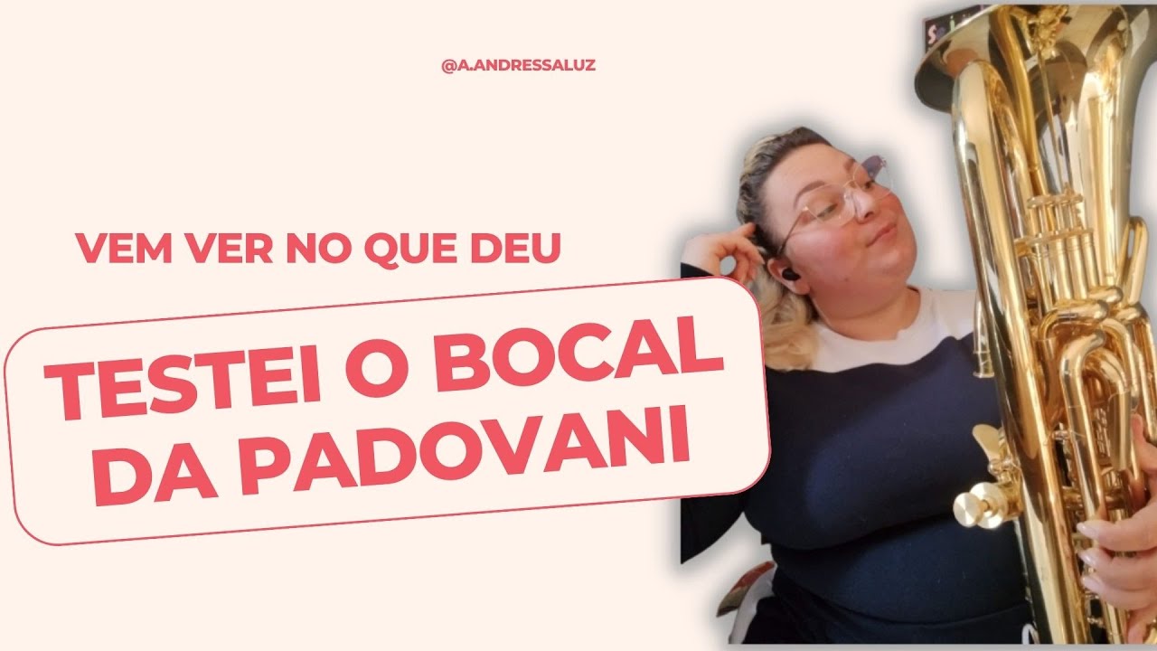 TESTEI O BOCAL DA @PadovaniMusic | Andressa Luz