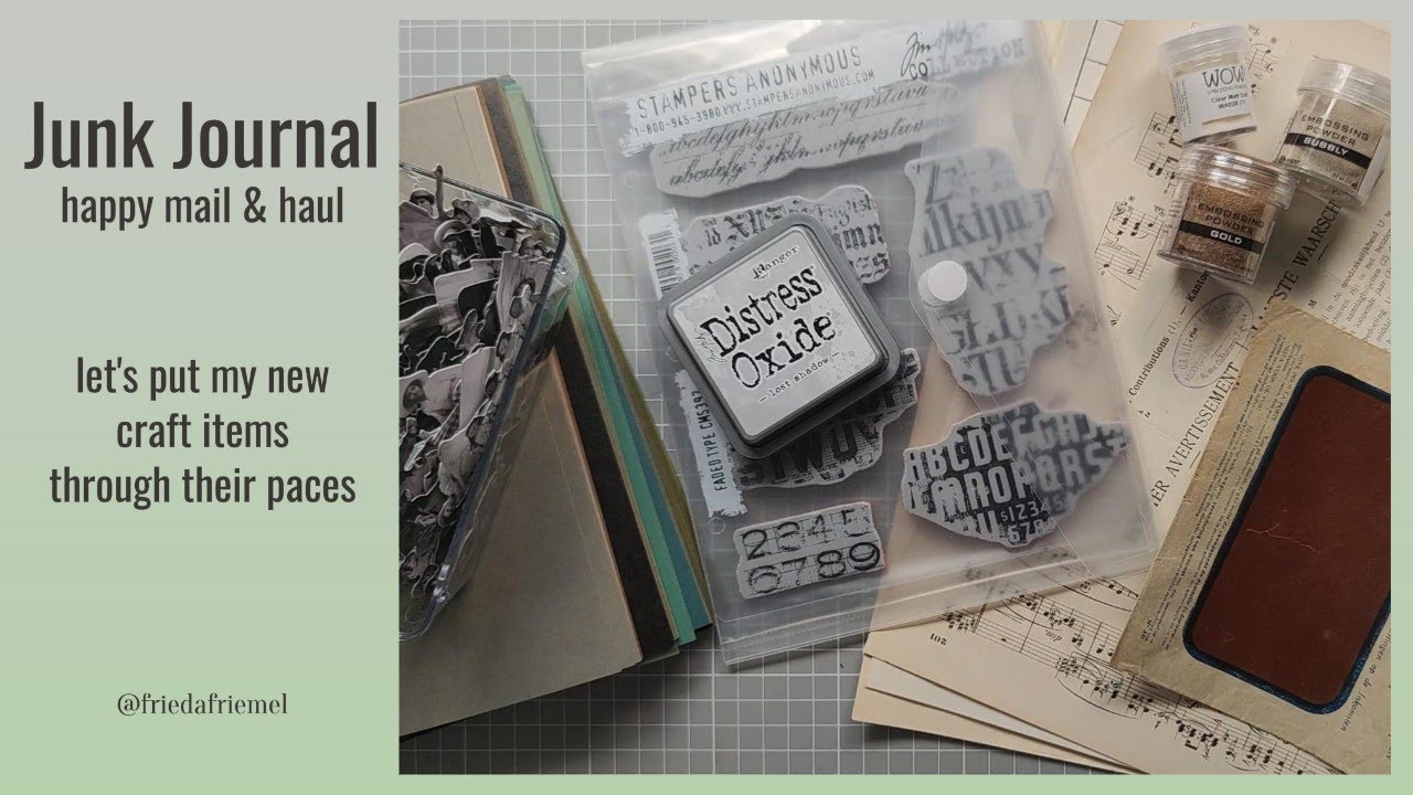 HAPPY MAIL & CRAFT HAUL - let's put my new craft items through their paces #junkjournal