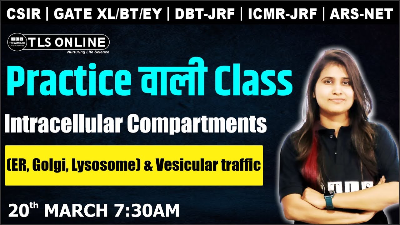 #Practice वाली Class | Shruti | Intracellular Compartments (ER, Golgi, Lysosome) & Vesicular Traffic