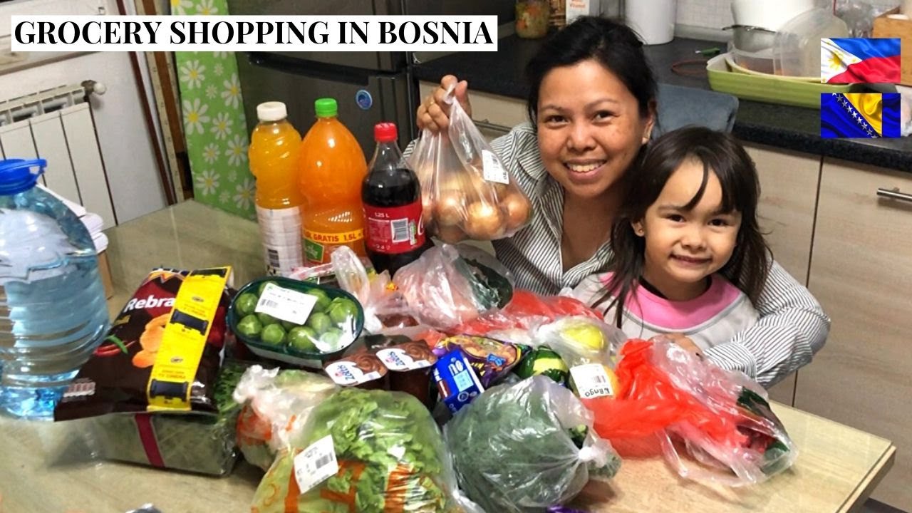 GROCERY SHOPPING IN BOSNIA | WHAT YOU CAN BUY IN BOSNIAN SUPERMARKET | KUPOVINA NAMIRNICA |